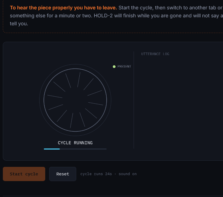 Resentful Dryer — A dryer that will not speak to an empty room.